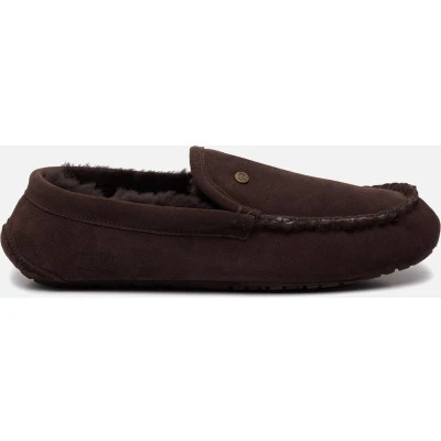 Afbeelding van Pantoffel Warmbat Men Earlwood Suede Choco Schoenmaat 42