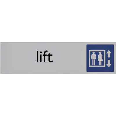 Afbeelding van Infobord pictogram lift 165x44mm