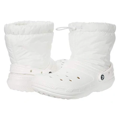 Afbeelding van Boots Crocs Classic Lined Neo Puff Boot White Schoenmaat 39 40