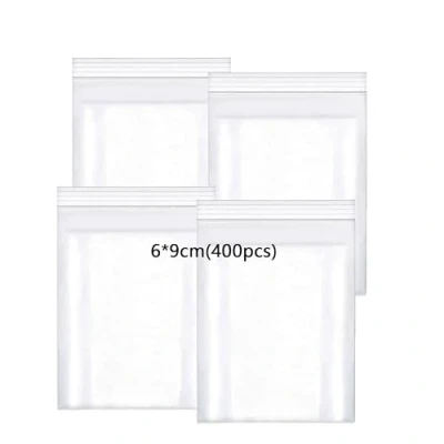 Afbeelding van huruirui Hersluitbare transparante plastic zakjes, 6 x 9 cm, kleine ritszakken, waterdicht, 100 μm