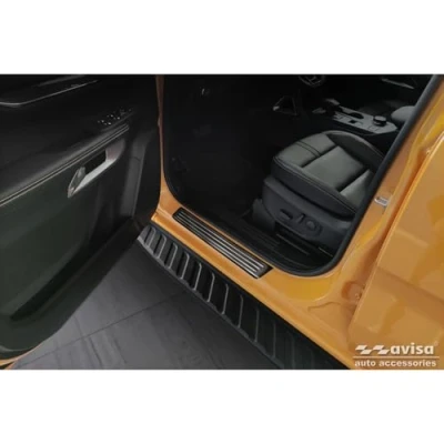 Afbeelding van Zwart RVS Instaplijsten compatibel met Ford Ranger VI 2022 &#039;Lines&#039; 4 delig