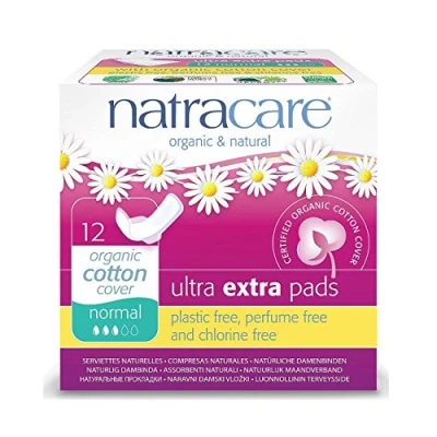 Afbeelding van Natracare Natural Ultra Extra Pads Regular met Vleugels 1 x 12