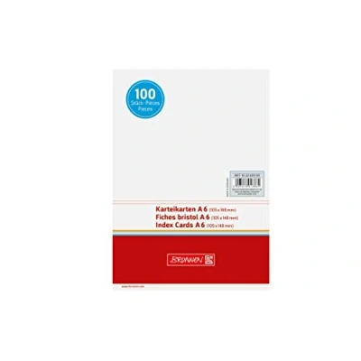 Afbeelding van Indexkaart A6 unlin ws 100st