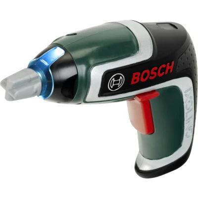 Afbeelding van Klein Toys Bosch Ixolino accuschroevendraaier incl. verwisselbare hulpstukken, rechtsom en linksom draaiende kop, licht geluidseffecten groen rood