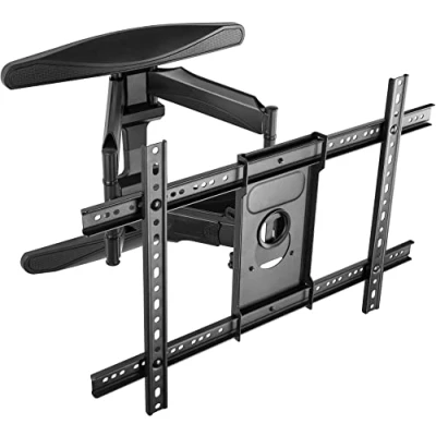 Afbeelding van Poppstar TV Muurbeugel Verstelbaar Extrasterk 40&#039;&#039; 75&#039;&#039; voor Flatscreen en Curved scherm tot 45,5kg (VESA max. 600x400) Kantelbare Draaibare Monitorbeugel