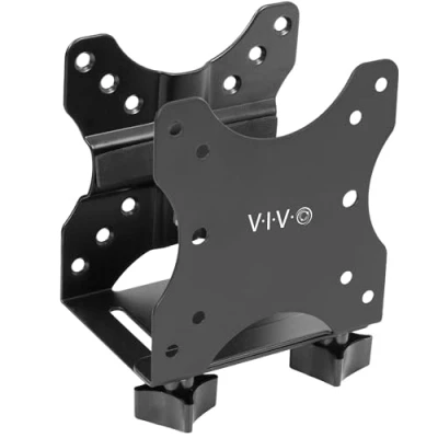Afbeelding van VIVO Verstelbare Thin Client Mini PC MOUNT Beugel, CPU VESA Onder Bureau en Monitor Arm Computer Houder, Zwart, PC05C