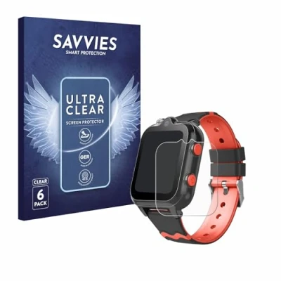 Afbeelding van Savvies Screenprotector voor Yuede Kids Smartwatch 1.69&quot; Folie Beschermfolie transparant (6 Stuks)