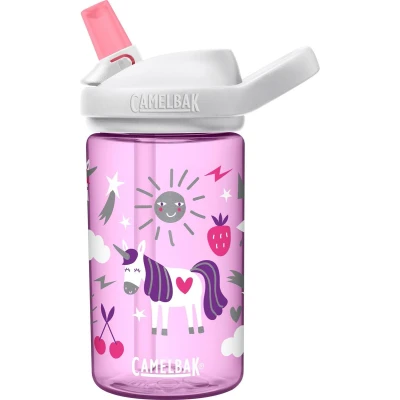 Afbeelding van Camelbak Eddy+ Kids Drinkfles 400 Ml Unicorn Party Print Drinkflessen