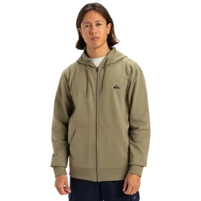 Afbeelding van Quiksilver Basic LANGÄRMLIGES Sweater met rits, Heren, Maat: Small, Aloe