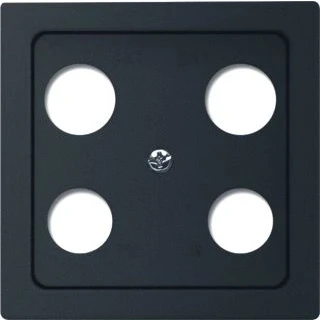 Afbeelding van Abb busch jaeger centraalplaat satelliet f matzwart 2cka001724a4380