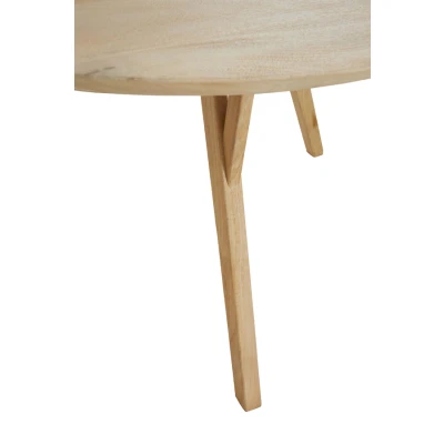 Afbeelding van Light &amp; Living Eettafel QUENZA Ø140x76cm Bruin