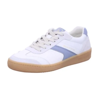 Afbeelding van Marc O&#039;Polo Court Sneakers laag, Dames, Maat: 38, White smooth sky Veloursleer