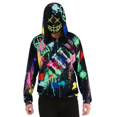 Afbeelding van Rubies 1001678M000 Sinister Street Artist Volwassen Fancy Dress Unisex, Veelkleurig, M