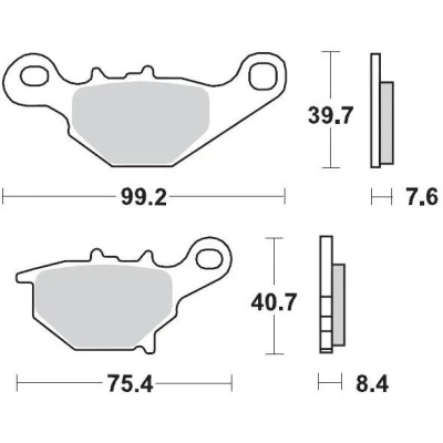 Afbeelding van Motomaster Achterremblokken Nitro Suzuki RM85 2005 .. compound 21