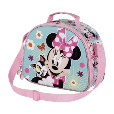 Afbeelding van Karactermania Disney Minnie Mouse Figaro 3D Thermische Lunchtas Lunchbox Broodtrommel Roze
