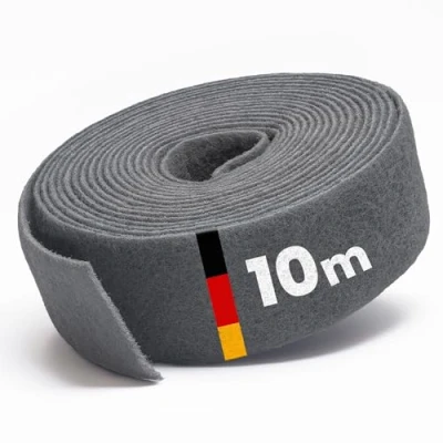 Afbeelding van PICTORIS Schuurvlies, Made in Germany, 10 m x 100 mm, korrel 800, extreem duurzaam door unieke impregnering, schuurfleece/schuurpad voor hout, metaal, roestvrij staal, enz.
