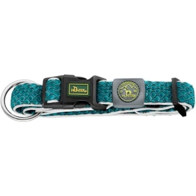Afbeelding van Dog collar Hunter Plus Thread Turquoise Size XL (45 70 cm)