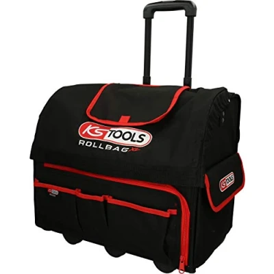 Afbeelding van KS Tools, Gereedschapskisten, ROLLBAG Universele gereedschapstas XL, met telescopische trolley, zwart rood