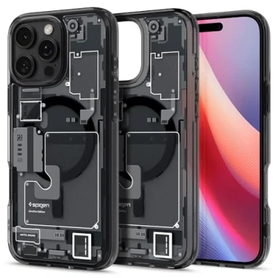 Afbeelding van Spigen Ultra Hybrid MagFit Hoesje Geschikt voor Apple iPhone 16 Pro Compatibel met MagSafe Back Cover Zero One