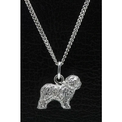 Afbeelding van Zilveren Bobtail ketting hanger groot