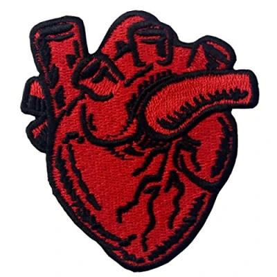 Afbeelding van ZEGIN X Ray Anatomisch Hart Geborduurd Naaiijzer op Patch