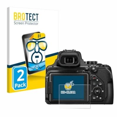 Afbeelding van BROTECT Screenprotector voor Nikon Coolpix P1100 Folie Beschermfolie transparant (2 Stuks)
