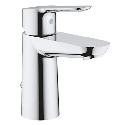 Afbeelding van GROHE BauEdge Wastafelkraan koud en warm water met stopketting chroom 23329000