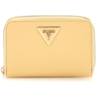 Afbeelding van GUESS Portemonnee Laurel SLG Medium Zip Around Wallet Cornsilk Geel