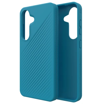 Afbeelding van Samsung Galaxy S25 Hoesje Siliconen en TPU (zacht) ZAGG Softcase/Backcover Blauw Telefoonhoesje Shockproof/Valbescherming