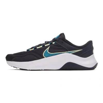 Afbeelding van Nike Legend Essential 3 Herensneakers, Antraciet Blue Lightning Wit Zwart, 45 EU