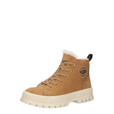 Afbeelding van Palladium Pallashock ZIP WARM Sneakers hoog, Maat: 42, Brown Leer