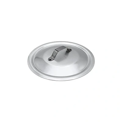 Afbeelding van Pentole Agnelli Professioneel Aluminium 3 Mm. Rond Zwaar Deksel met Kleine Lijngreep, Diameter 45 Cm.
