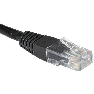 Afbeelding van Netwerkkabel RJ45 CAT 5E U/UTP zwart 0.5 m