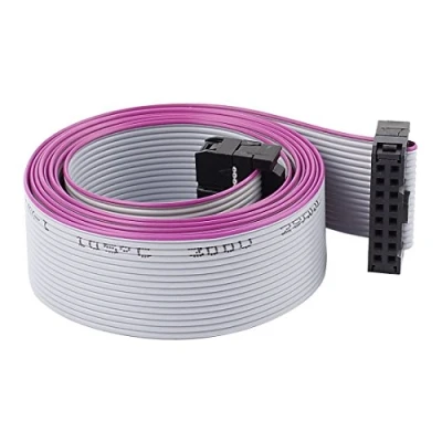 Afbeelding van sourcing kaart 2.54mm Pitch IDC 16 Pin Dual Vrouwelijke Connector Platte Lint Kabel Draad