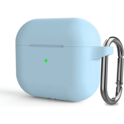 Afbeelding van AirPods 3 hoesje TPU Slim fit series Lichtblauw Optimale bescherming voor jouw