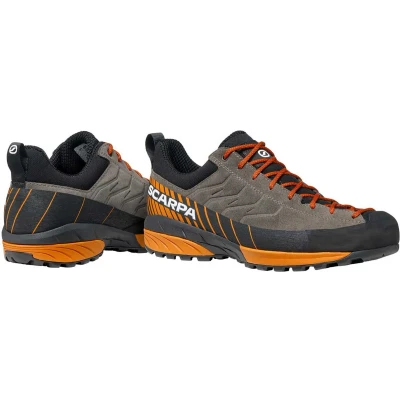 Afbeelding van Scarpa Mescalito Outdoorschoenen, Heren, Maat: 45.5, Titanium/mango Leer en textiel