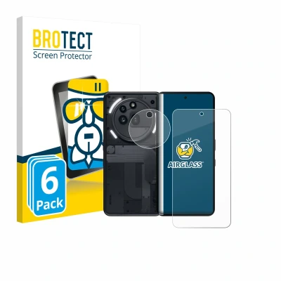 Afbeelding van BROTECT Screenprotector voor Nothing Phone (3a) Pro (Voor+Camera) Folie Beschermfolie Beschermglas transparant (6 Stuks)
