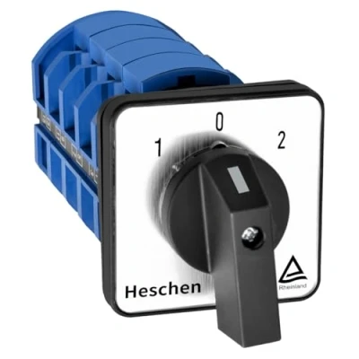 Afbeelding van Heschen Universele draaischakelaar SZW26 63/D404.4 660V 63A ON OFF 3 posities 4 fasen 4NO+4NC 16 klemmen CE