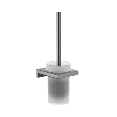 Afbeelding van Hansgrohe AddStoris closetborstelgarnituurwandmontage Brushed Black