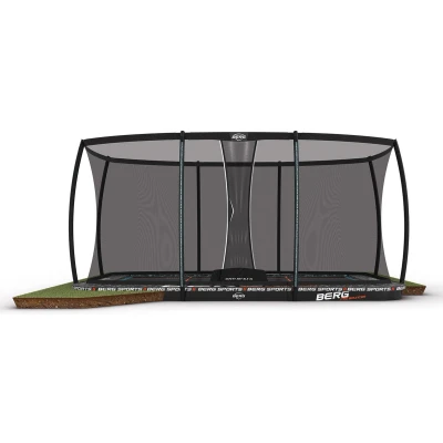 Afbeelding van Trampoline BERG SPORTS FlatGround Ultim Pro Bouncer 500 Grey + Safety Net XL