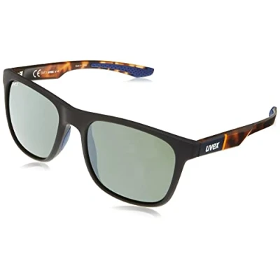 Afbeelding van uvex LGL 42 zonnebril voor dames en heren gespiegeld filtercategorie 3 blue matt havanna/ltm. silver one size