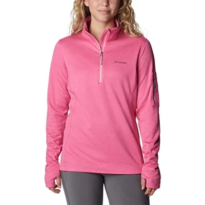 Afbeelding van Columbia fleecejack voor dames, Park View, halve rittssluiting, Grid