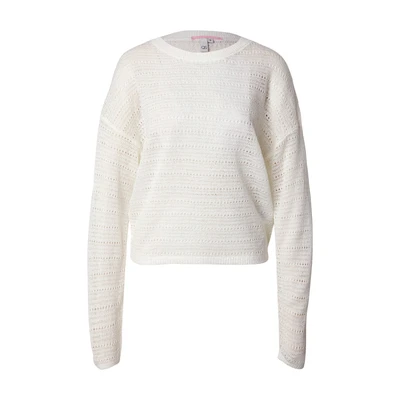 Afbeelding van QS Leichter MIT Ajourmuster Trui, Dames, Maat: Large, Ecru