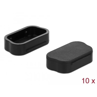 Afbeelding van Delock stofbescherming voor Sub D 9 / 15 connector 10 stuks zwar