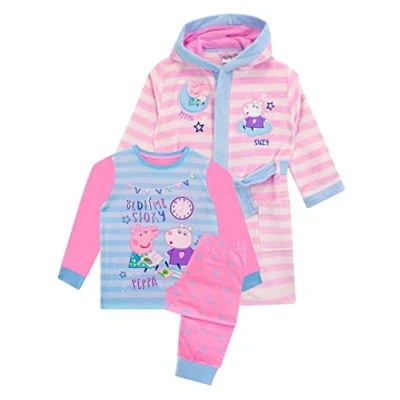 Afbeelding van Peppa Pig Badjassen en Pyjama Voor Meisjes Roze 104