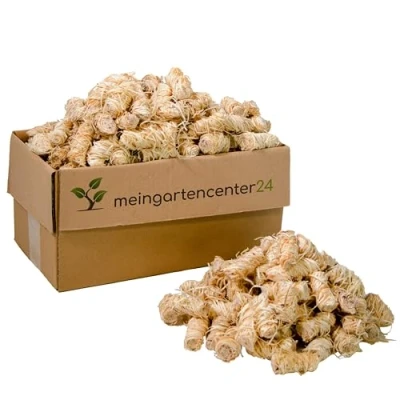 Afbeelding van mgc24® Aanmaakblokjes van houtwol en was, kachelaansteker, open haard, barbecue, ecologisch haardhoutaansteker, houtaansteker, 3 kg (ca. 250 stuks)