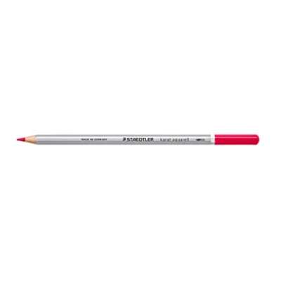 Afbeelding van STAEDTLER Aquarel kleurpotloden karat aquarel, bordauxrood, wateroplosbare, zachte, kleurintensieve vulling, verschillende droog en natstechnieken, 6 aquarelpotloden in kartonnen etui, 125 23
