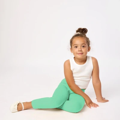 Afbeelding van Merry Style MS MS10 131 LE Meisjes 2Pack Leggings Sport Vrijetijdsbroek Lang Viscose Sporbroek Yogabroek Munt 134