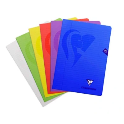 Afbeelding van Clairefontaine Mimesys 303162C handvat polypropyleen 96 pages ligné avec marge Willekeurig