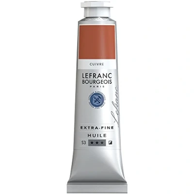 Afbeelding van Lefranc Bourgeois 405151 Extra fijne olieverf met hoogwaardige kunstenaarspigmenten, lichtecht, verouderingsbestendig 40ml Tube, Copper